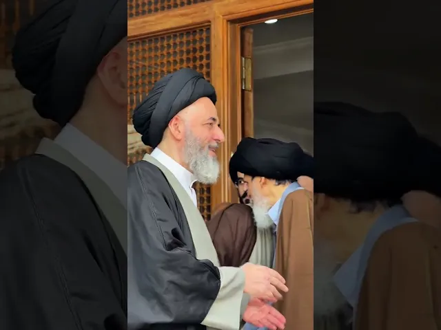 ⁣أقام آية الله السيد منير الخباز الجمعة ١٠ شعبان ١٤٤٧هـ غذاء بمناسبة زواج نجله السيد مهدي رضا