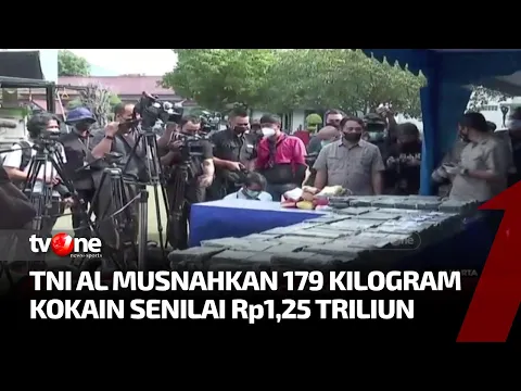 TNI AL Musnahkan 179 Kg Narkotika Jenis Kokain