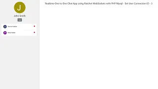 Realtime One to One Chat App using Ratchet WebSockets with PHP Mysql - Set User Connection ID