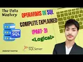 All SQL Operators Part - 3 with Real-Time Examples Learn Fast Clear