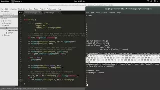 Go Golang decode unmarshal json string to map