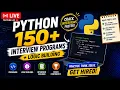 LIVE Python 150 Interview Question Programs Logic Building Coding Interview Preparation
