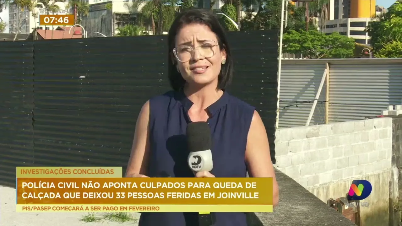 Polícia Civil não aponta culpados para queda de calçada que deixou 33 pessoas feridas em Joinville