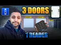 UniFi Access One Reader Three Doors LPR Home Assistant 2 Garages Side Gate