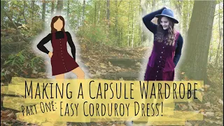 Download Making a (Surprisingly) Easy Corduroy Dress! || Capsule Wardrobe Series: Part One MP3