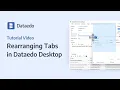 Dataedo Tutorial Rearranging Tabs in Dataedo Desktop