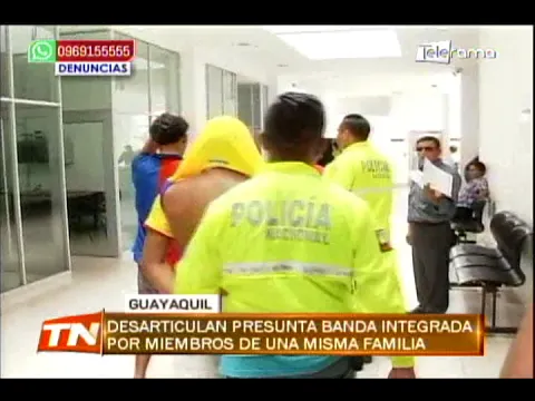 Desarticulan presunta banda integrada por miembros de una misma familia