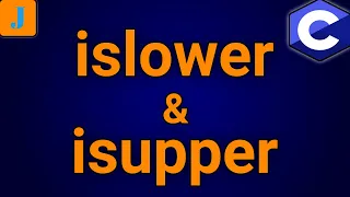 C islower and isupper