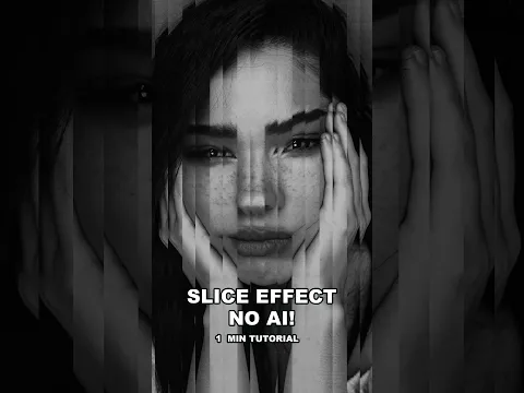 Create a Portrait Slice Effect. NO AI! | 1 Min Tutorial