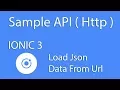 Mobile Development IONIC 3 Load Data From API - Http Request IOS Android Learn Quickly