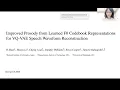 Improved Prosody from Learned F0 Codebook Representations for VQ-VAE Speech Waveform Reconstruction