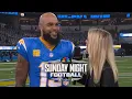 Keenan Allen Had to draw up my own play for Chargers receptions record SNF NFL on NBC