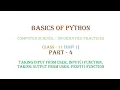 Python Fundamental Part 4 Computer Science Informatic Practices CBSE Class 11 2025-26