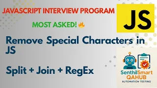 Remove Special Characters from a String in JavaScript Regex split join Explained