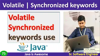 Volatile synchronized keyboard difference with example in java