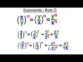 Algebra - Ch 4 Exponents Scientific Notation 11 of 35 Exponent Rule 9
