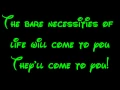 Download Lagu Bare Necessities - The Jungle Book Lyrics HD