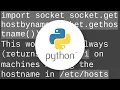 Finding local IP addresses using Python s stdlib