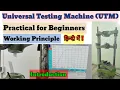 Tensile strength of aluminium on Universal Testing Machine