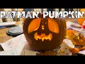 HOW TO CARVE A BATMAN PUMPKIN