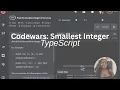 Codewars Chllenge Find the smallest integer