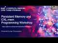 Persistent Memory and CXL mem Programming Workshop Instruction