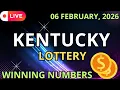 Kentucky Midday Lottery Results For - 06 Feb 2026