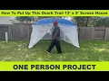 How To Put Up A Ozark Trail Screen House Tent 13 x 9 By Yourself