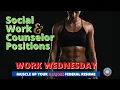 SOCIAL WORK AND COUNSELING JOBS Writing a Federal Resume USAJOBS Tips to use NOW