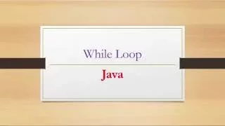 JAVA Loop While Loop With Timer