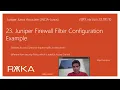 23 Juniper Firewall Filter Configuration Example