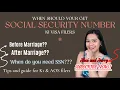 WHEN TO GET SOCIAL SECURITY NUMBER SSN AND WHERE DO YOU NEED IT K1 VISA AOS 2025 UPDATE