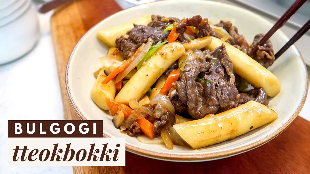 How to: Bulgogi Tteokbokki   Not Spicy, Savory & Addictive!