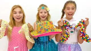 ستايسي صنع الأحذية الملونة من الحلويات 