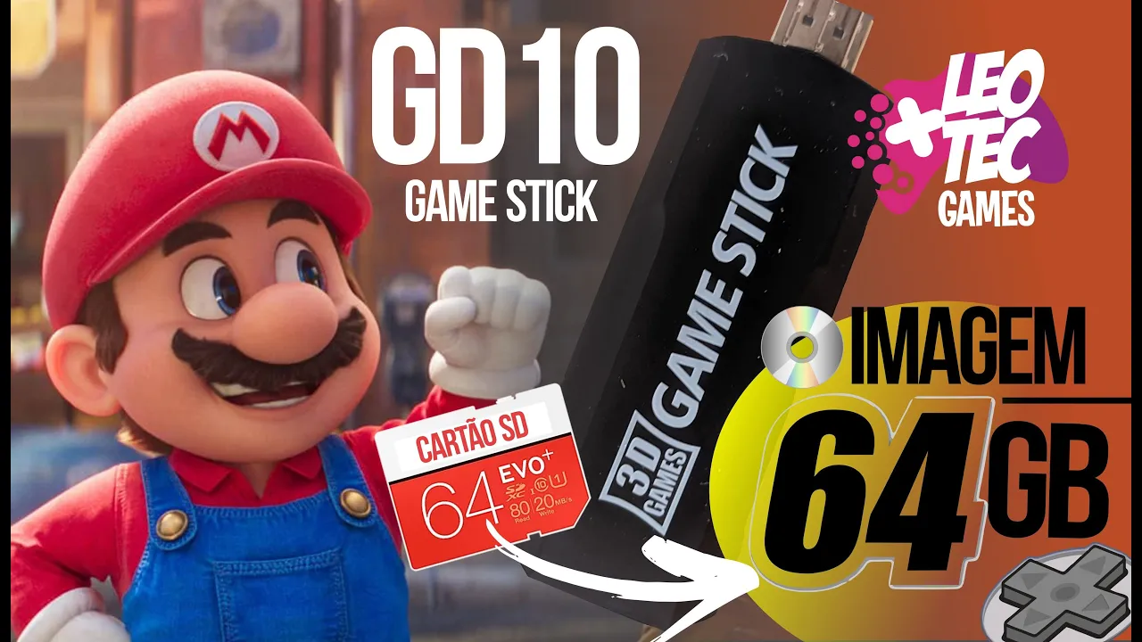 ????????️INCRÍVEL Gravando a IMAGEM de 64GB no CARTÃO SD do ????️GAME Stick GD10 4K  +de 9MIL JOGOS | Vayava