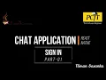 React Native Chat Application Development Part-1 Sign In Process