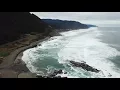 Oregon Coast Drone Cinematography 4K Bob Creek Wayside Beautiful Rocky Beach Yachats Oregon