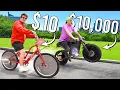 $10 vs $10,000 Electric Bikes!