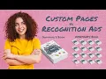 What are the differences between Custom Pages and Recognition Ads