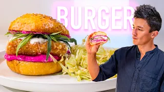 Burger au poisson pané