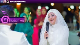 مفاجأه غير متوقعه من عريس وعروسه للجمهور يوم فرحهم  احمد حشاد   اماني  فرحتنا  دندنها