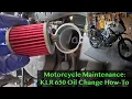 KLR 650 Oil Change How-To