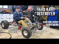 World s Smallest Cross Kart Build Pt 2 Building SIMPLE DIY Front Suspension