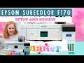Epson SureColor F170 Setup and Review Sublimation Printer