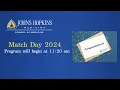 Johns Hopkins School of Medicine Match Day 2024