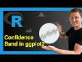 Add Confidence Band to ggplot2 Plot in R Example Draw Interval in Graph geom - ribbon Function