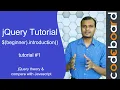jQuery coding for beginners jQuery crash course Learn jQuery from basics Part 1