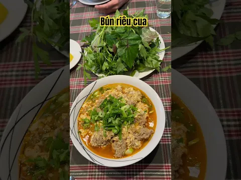 BÚN RIÊU CUA + RAU SÂN VƯỜN #food #búnriêucua #monngonvietnam #norway