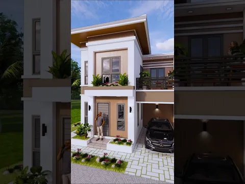 23x33 House Plan | 7x10 Meter 4 Bedroom House Design 🏡 #Shorts