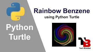 Drawing Rainbow Benzene Using Turtle Turtle In Python Python Programming Tech Blooded